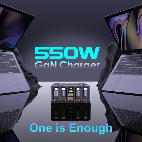 550W Retractable Charger for USB C GaN Multiple Devices in Saudi Arabia