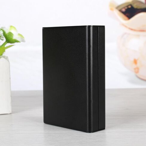 Aluminum Electronic Project Case PCB Instrument Enclosure Box DIY, 80x50x20mm Sandblasted Extruded Housing with Screws, Black in Saudi Arabia