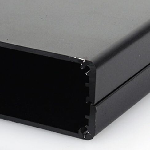 Aluminum Electronic Project Case PCB Instrument Enclosure Box DIY, 80x50x20mm Sandblasted Extruded Housing with Screws, Black in Saudi Arabia