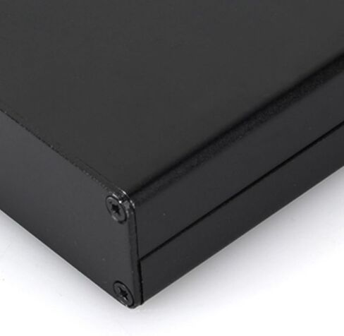 Aluminum Electronic Project Case PCB Instrument Enclosure Box DIY, 80x50x20mm Sandblasted Extruded Housing with Screws, Black in Saudi Arabia