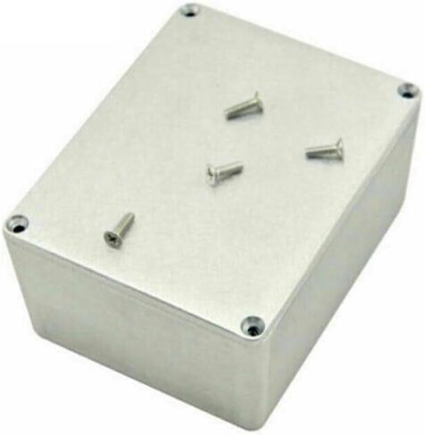 Die-Cast Aluminum Enclosure Box Silver Metal Project Case IP54 Waterproof Instrument Housing with Screws Electronics DIY 1590 Series in Saudi Arabia