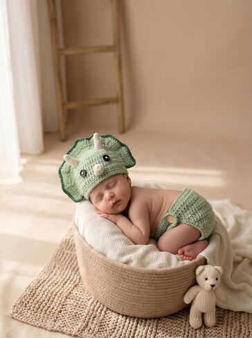 Newborn Photography Prop Baby Boys Girls Outfits Handmade Pants Hat in Saudi Arabia