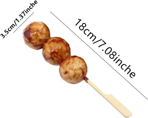 2Pcs Artificial Lifelike Meatballs Skewers Barbecued Beef Balls BBQ Fish Ball Home Kitchen Decoration Photography Props in Saudi Arabia