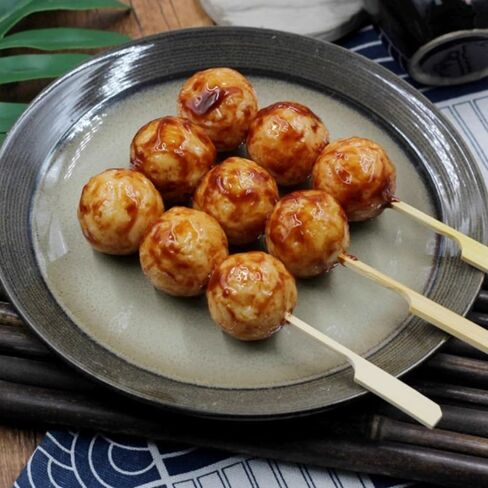 2Pcs Artificial Lifelike Meatballs Skewers Barbecued Beef Balls BBQ Fish Ball Home Kitchen Decoration Photography Props in Saudi Arabia