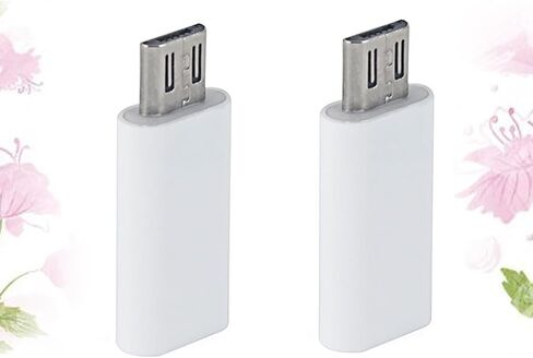 2pcs Micro USB to Type-c Adapter Set for Data Transfer and Connection in Saudi Arabia