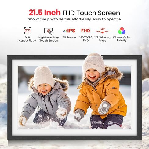 64GB Frameo 21.5" Digital Picture Frame Large WiFi Electronic Photo Frames in Saudi Arabia