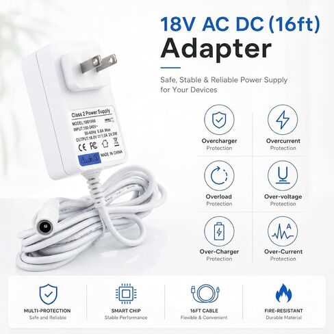 18V Power Adapter for Hunter Douglas PowerView Amigo, 16 ft in Kuwait