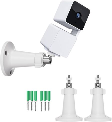 Wall Mount Kit for Wyze Cam Pan V3/ Wyze Cam V4/V3 - 2 Pack White in Saudi Arabia