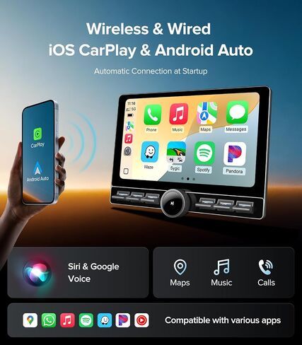 10" CarPlay Stereo for Ford F150 04-08 F250 08-16 w/Knob in Saudi Arabia