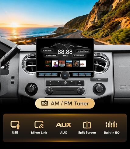 10" CarPlay Stereo for Ford F150 04-08 F250 08-16 w/Knob in Saudi Arabia