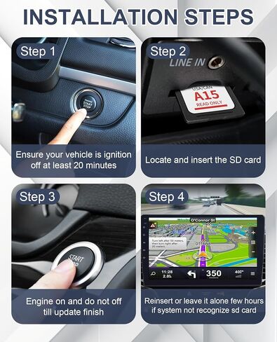 2026 Latest A15 Navigation SD Card for Ford Lincoln, Ford Sync 2 SD Card GPS Map Update USA/Canada for F-150 Accessories Ford Explorer Fusion Escape Edge Expedition Lincoln MKZ MKC MKX, GM5T-19H449-AJ in Saudi Arabia