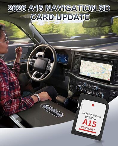2026 Latest A15 Navigation SD Card for Ford Lincoln, Ford Sync 2 SD Card GPS Map Update USA/Canada for F-150 Accessories Ford Explorer Fusion Escape Edge Expedition Lincoln MKZ MKC MKX, GM5T-19H449-AJ in Saudi Arabia
