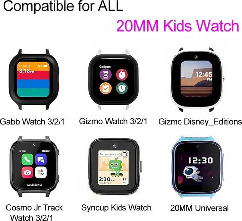 Compatible with Gizmo Watch Band Replacement for Kids/T-Mobile SyncUP Watch 2 1 Boys Girls,Cute Tie Dye Straps 20MM Small Size Watch Bands for Gizmo 3 2 1/Gabb 3e 3 2 1/Cosmo JrTrack 5/4/3/2 SE/2/1 in Saudi Arabia