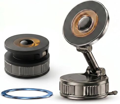 360° Rotatable Vacuum Magnetic Car Phone Mount Phone Holder for iPhone in Saudi Arabia
