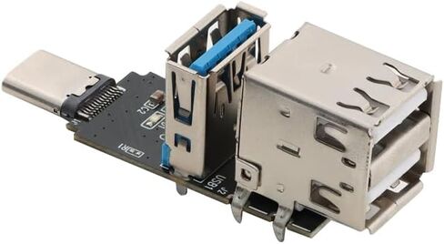 2Pcs Type-C to 3-Port USB Expansion Module, 1 Port USB 3.0 2 Port USB 2.0 HUB Multi-Port Module Conversion Splitter Board in Saudi Arabia