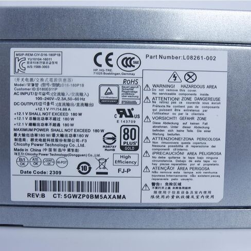 D19-180P1A D16-180P1B D16-180P3A PCH023 180W Power Supply for H P 280 282 480 G3 G4 in Saudi Arabia