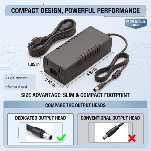 53V 200W Power Adapter for Reolink RLN16-410 NVR, C13 Cord Included in Kuwait
