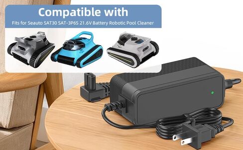 26V Robotic Pool Cleaner Charger Compatible with Seauto Crab CR and Zyerch SAT30 21.6V Battery Robotic Pool Cleaner Charger in Saudi Arabia