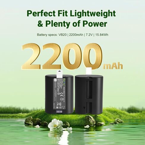 بطارية VB22 VB20 لـ V350، V350C، V350F، V350N، V350O، V350S V480C V480S V480N V480O V480F V480O 7.2V 2200mAh USB C Charging (1pack) in Kuwait