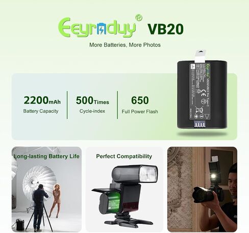 بطارية VB22 VB20 لـ V350، V350C، V350F، V350N، V350O، V350S V480C V480S V480N V480O V480F V480O 7.2V 2200mAh USB C Charging (1pack) in Kuwait