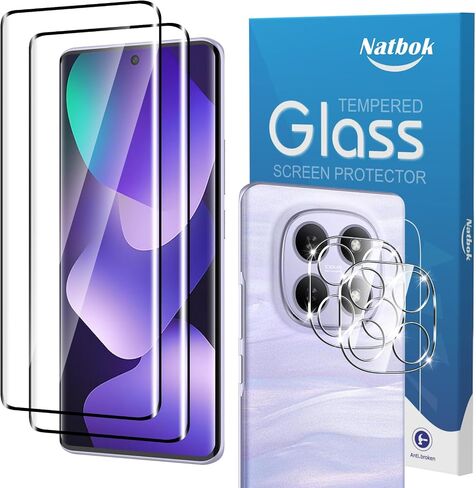 2+2 Pack 3D Screen Protector for Xiaomi Redmi Note 15 5G with Camera Lens Protector,9H Tempered Glass Film,HD Clear Scratch Resistant,Bubble-Free in Saudi Arabia