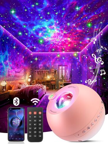 One Fire 360 Game Lights Galaxy Projector Gaming Accessories Gaming Room Decor Green Star Bluetooth Speaker+15 White Noise Man Cave Accessories Cool Gifts for Men Birthday Gift Cool Stuff for Teen Boy in Saudi Arabia