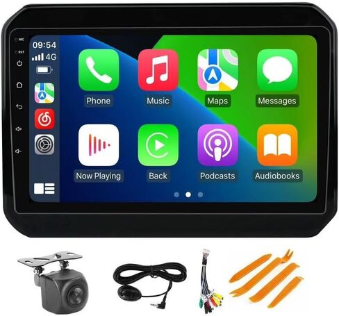 8Core 2+32GB 9" IPS Touch Screen Android Car Stereo for Suzuki Ignis 2016 2017 2018 2019 2020 Car Radio Built-in Car-Play Android Auto GPS Navigation Dash Kit in Kuwait