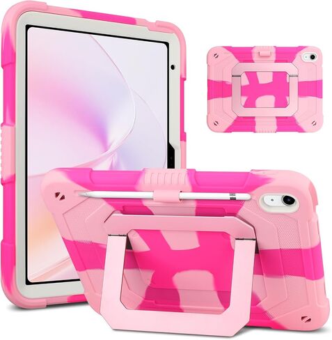 SAMONPOW for iPad A16 Case Kids iPad 11th/10th Generation 11/10.9 Inch Pink in Saudi Arabia