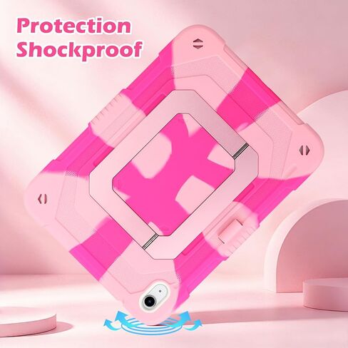 SAMONPOW for iPad A16 Case Kids iPad 11th/10th Generation 11/10.9 Inch Pink in Saudi Arabia
