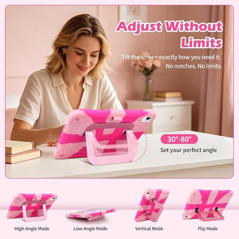 SAMONPOW for iPad A16 Case Kids iPad 11th/10th Generation 11/10.9 Inch Pink in Saudi Arabia