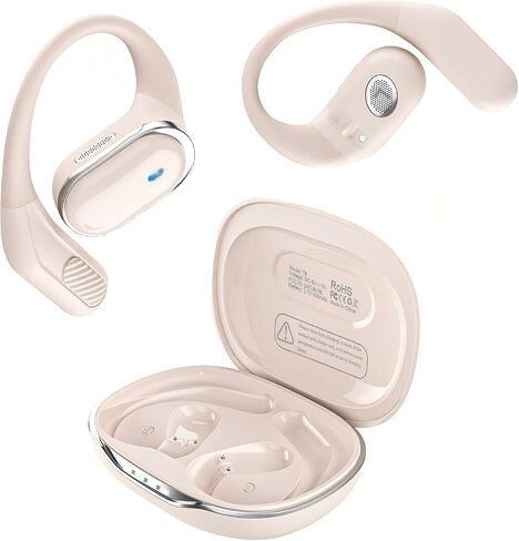 TRAUSI Open Ear Wireless Earbuds, Noise Cancelling Mic Sports Headphones with IPX7 Waterproof and Ear Hook Beiyonga in Saudi Arabia
