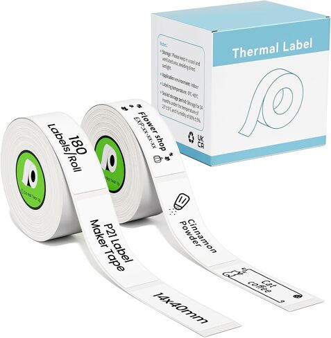 2 Rolls Compatible with Nelko P21,NDYIN N12,ORGSTA S001,ORGBRO X1 in Saudi Arabia