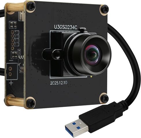 SVPRO USB 3.0 Global Shutter Camera, 1200P 120fps, 720P 200fps High-Speed Webcam with Metal Housing for 3D Scanning, VR/AR, 153° Fisheye Wide Angle, UVC Camera for Computer and Laptop in Saudi Arabia