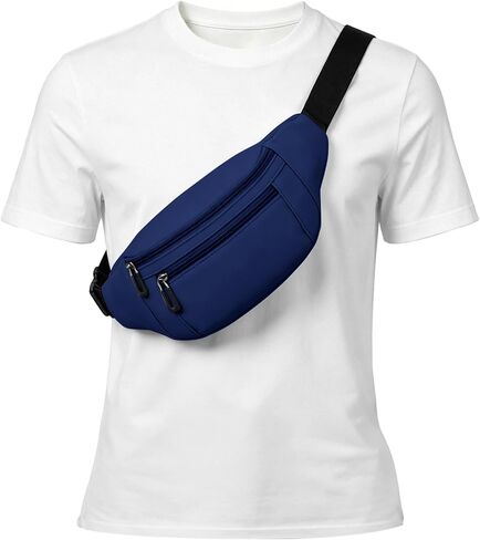 Rosoz Fanny Pack for Men Women, Lightweight Belt Bag, Crossbody Waist Bag in Saudi Arabia
