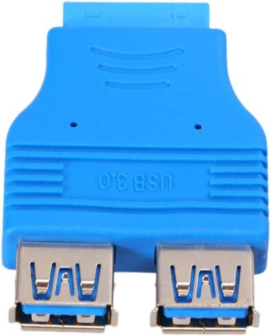 Homoyoyo USB 3.0 Motherboard Adapter with Dual Female Ports, Blue in Saudi Arabia