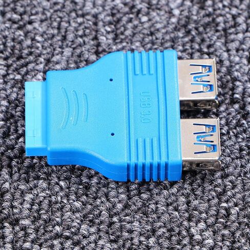 Homoyoyo USB 3.0 Motherboard Adapter with Dual Female Ports, Blue in Saudi Arabia