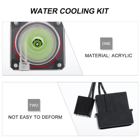 CPU Water Cooling Pump 500l Hour Acrylic Dc 12v Black in Saudi Arabia