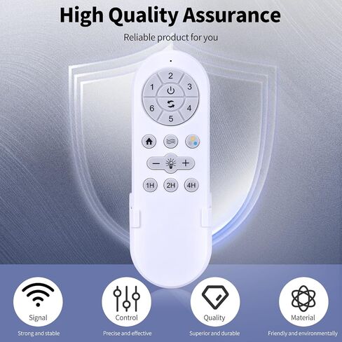 Replacement Remote Control for addlon 32/42/52 Inch Ceiling Fans with Lights, 6 Speed Control, Light Dimmer, Reversible in Saudi Arabia