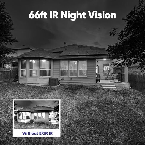 SANNCE 1080P 24 قطعة IR-LEDs 3.6 ملم عدسة مع IR Cut CCTV كاميرا أمنة للبيت نهارًا/ليلاً كاميرا مقاومة للماء - مسافة 66 قدمًا بالأشعة تحت الحمراء in Saudi Arabia