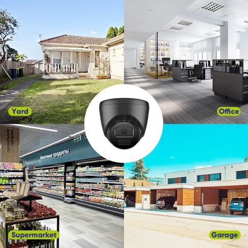 SANNCE 1080P 24 قطعة IR-LEDs 3.6 ملم عدسة مع IR Cut CCTV كاميرا أمنة للبيت نهارًا/ليلاً كاميرا مقاومة للماء - مسافة 66 قدمًا بالأشعة تحت الحمراء in Saudi Arabia