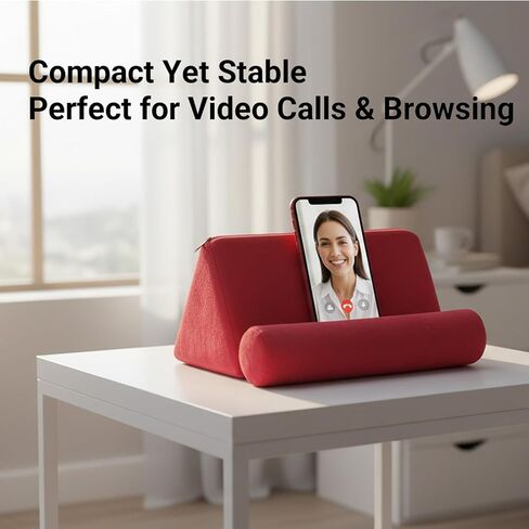 Tablet Pillow Stand, Phone Stand Tablet Holder for Bed, Bed Rest Cushion Holder Reading Support for Tablet, E-Reader & Smartphone in Saudi Arabia