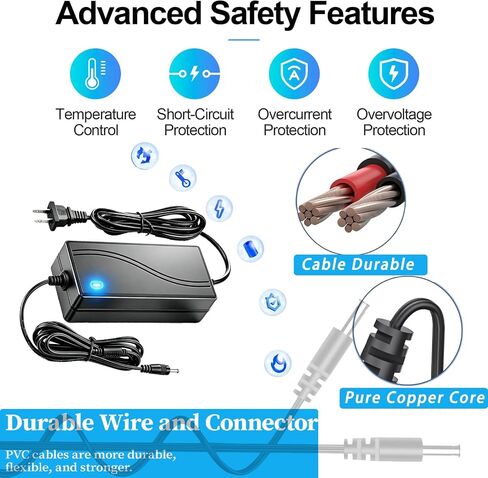 Security Camera Power Supply, CCTV Camera Power Adapter, 12V 5A Power Supply for Lorex,Samsung,Q-See,Night Owl,Swann,Annke,CCTV DVR Surveillance System, 5050 3528 LED Strip with 8-Way Splitter Cable in Saudi Arabia