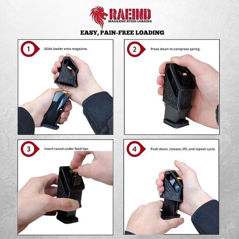 RAE Industries EZ-View Magazine Speed Loader for Ruger Max 9 9mm Double Stack Magazines by RAEIND in Saudi Arabia