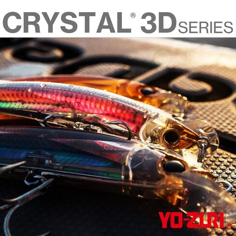 Yo-Zuri Crystal 3D Minnow Deep Diver Lure, Chartreuse Silver, 6-Inch in Saudi Arabia