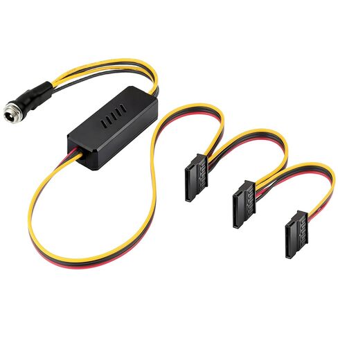 OwlTree DC 12V Female to 3 SATA IDE 5V Hard Drive Power Supply Cable in Saudi Arabia