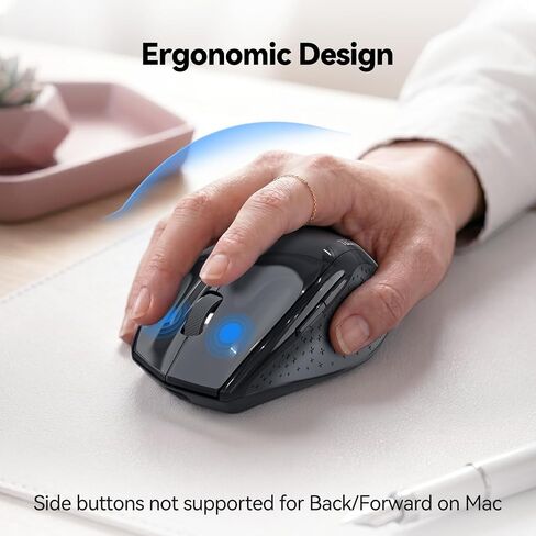 TECKNET Pro Bluetooth Mouse, 2.4G/BT 5.0, Wireless Silent, 6 Buttons in Saudi Arabia