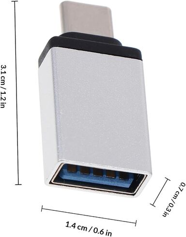 Tofficu 4pcs Type C to USB 3.0 Adapter for Data Transfer, Aluminum Alloy in Kuwait