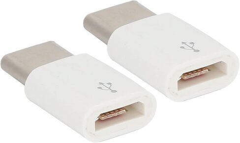 GOTOTOP White Micro to TypeC Adapter 2-Pack, ABS in Kuwait