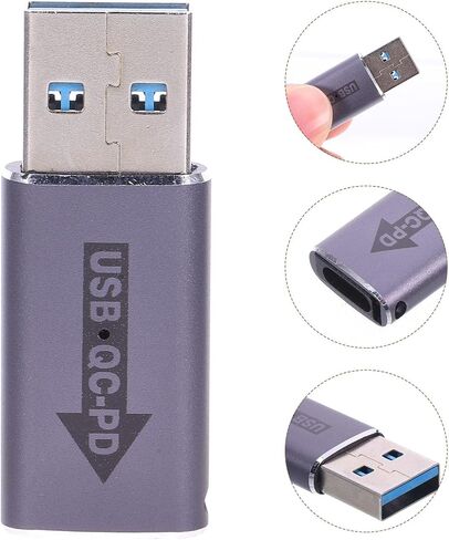 Tofficu USB a Type C Fast Charging Converter with Light Purple in Kuwait