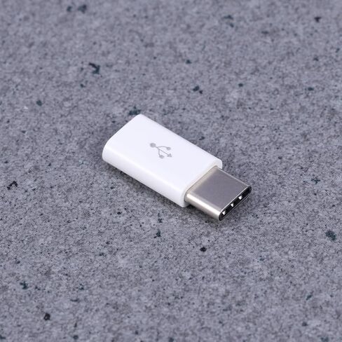 Hemoton USB Type C Adapter to Micro USB with 56k Resistor Alloy White in Saudi Arabia